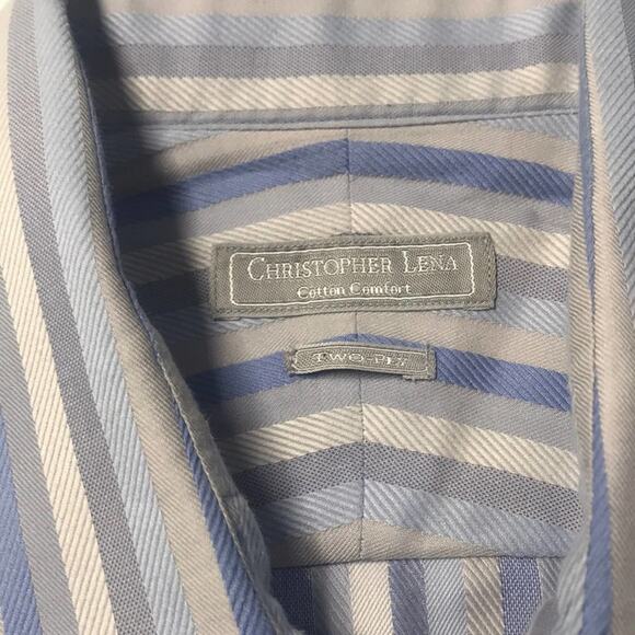 CHRISTOPHER LENA MEN'S XL TALL Cotton Dress Shirt - Picture 4 of 4